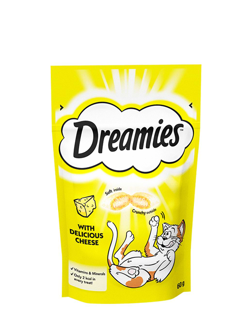 Dreamies Cat Treat Biscuits With Cheese 60g