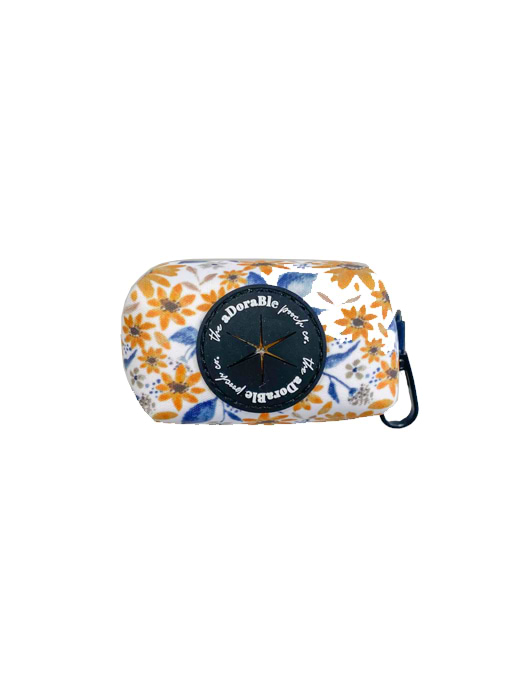 The Adorable Pooch Company Poop Bag Holder Sunflower Meadow
