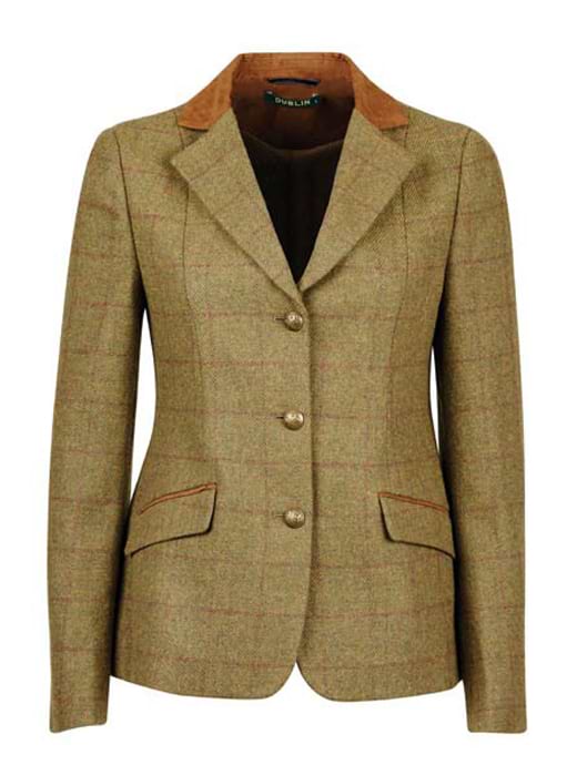 Dublin Albany Tweed Suede Collar Tailored Child's Jacket Brown