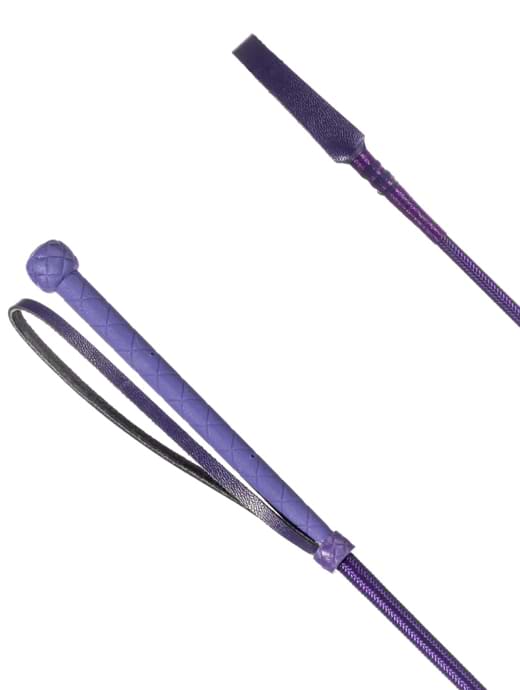 Country Direct Braided Everyday Riding Whip Purple