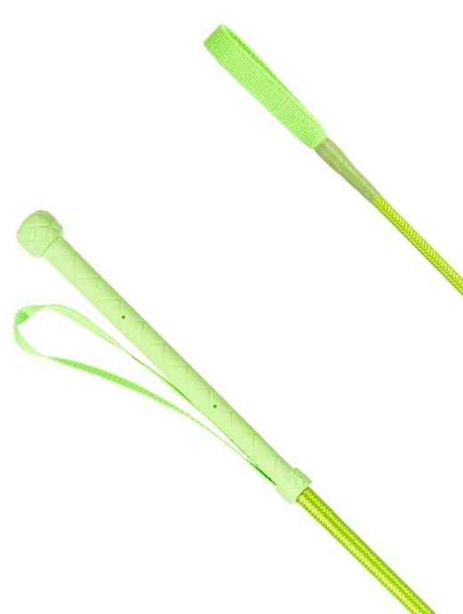 Country Direct Neon Braid Riding Whip Lime