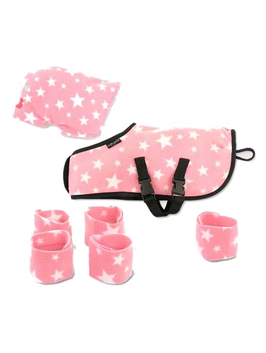 Crafty Ponies Snuggle Rug Set Pink Star