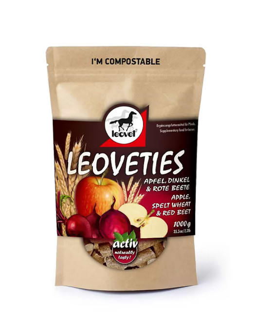 DFS Leoveties Horse Treats Apple, Spelt Wheat & Red Beetroot 1kg