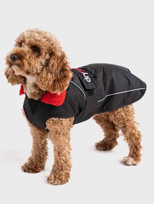 Dryrobe Dog Coat Black/Red