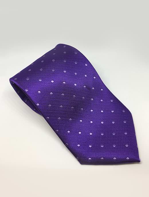 Equetech Polka Dot Show Tie Purple