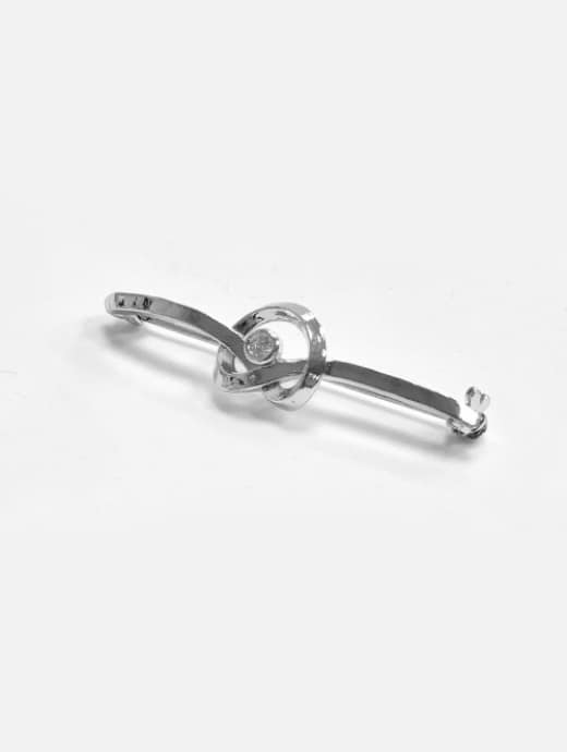 Equetech Twirl Stock Pin Silver