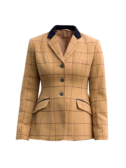 Equetech Wheatley Deluxe Tweed Riding Jacket Biscuit Brown