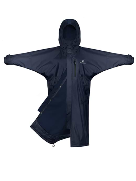 EQUIDRY All Rounder Evolution Lite with Thin Fleece Hood Navy with Navy Lining