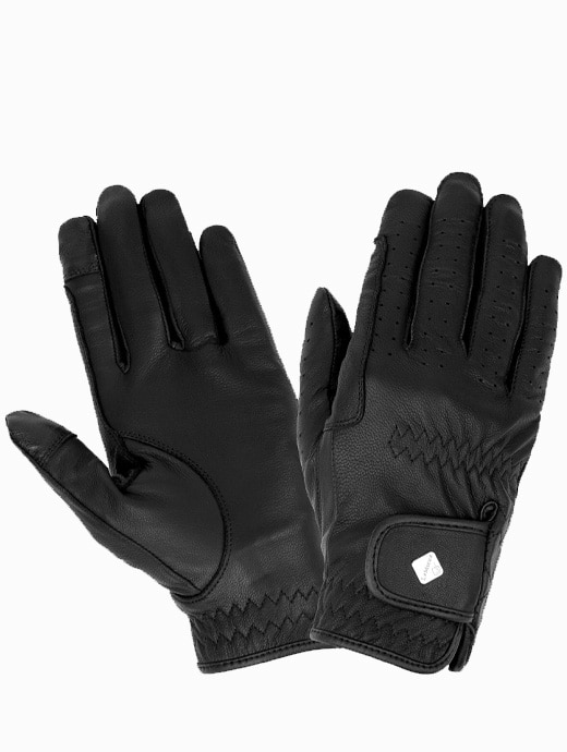 LeMieux Classic Leather Riding Gloves Black