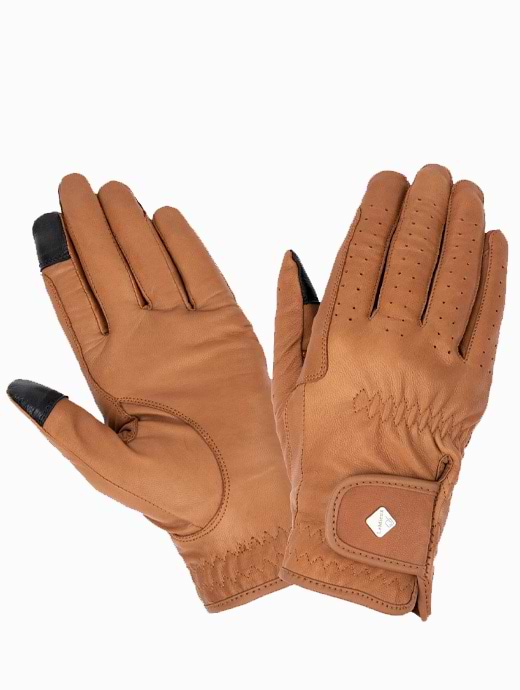 LeMieux Classic Leather Riding Gloves Tan