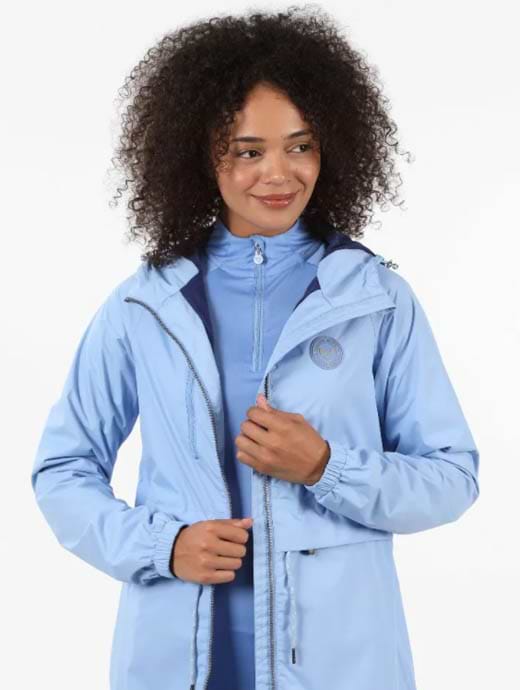 Aubrion Hackney Rain Jacket Sky Blue Griggs Equestrian