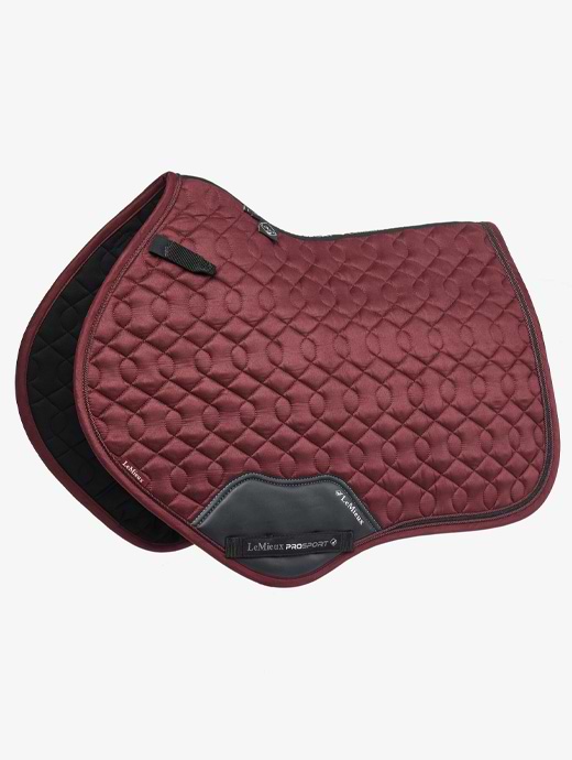 LeMieux Crystal Suede Close Contact Pad Burgundy
