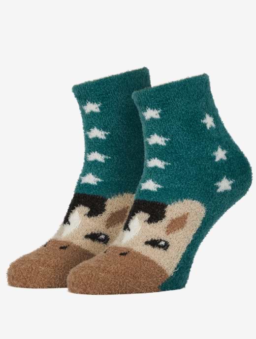 LeMieux Mini Fluffy Character Socks Spruce
