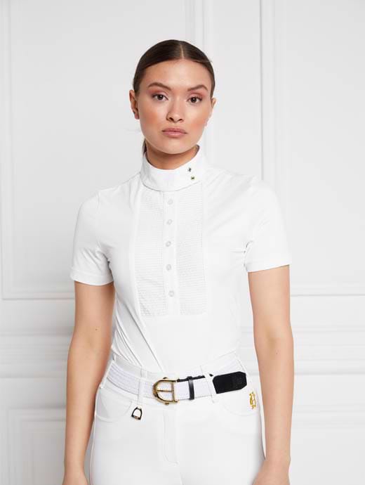 Holland Cooper Short Sleeve Show Shirt White