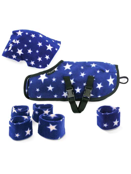 Crafty Ponies Snuggle Rug Set Blue Star