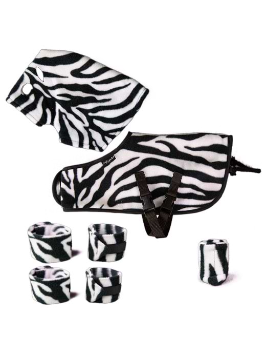 Crafty Ponies Snuggle Rug Set Zebra