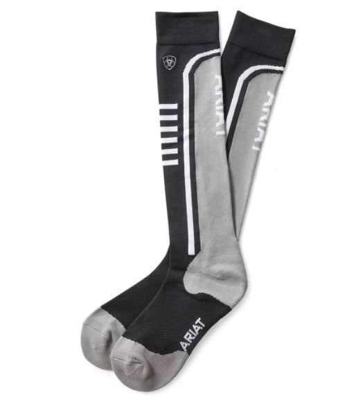 AriatTEK Slimline Performance Socks - Black/slate