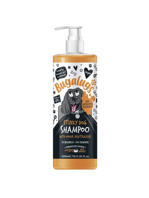 Bugalugs Stinky Dog Shampoo Bottle With Pump 500ml
