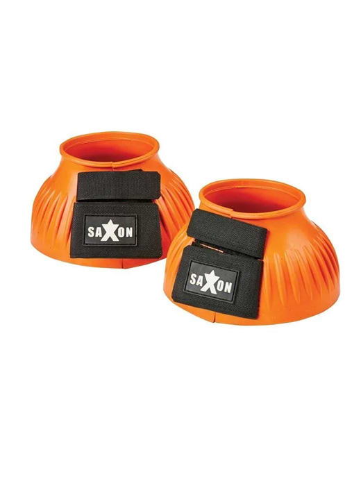 Saxon Ribbed Touch Tape Bell Boots Orange