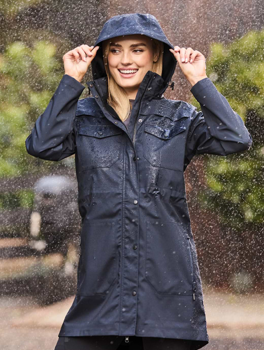 Weatherbeeta Ladies Waterproof Paloma Jacket Sky Captain