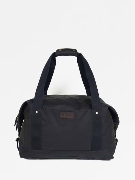 Barbour waxed holdall on sale