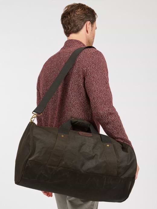 Barbour Explorer Wax Duffle Bag Olive