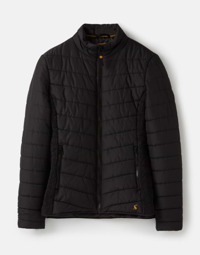 Joules Harrogate Printed Padded Jacket Navy Posy Griggs