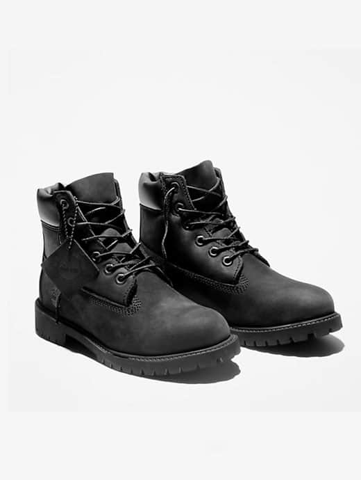 Black timberland deals junior