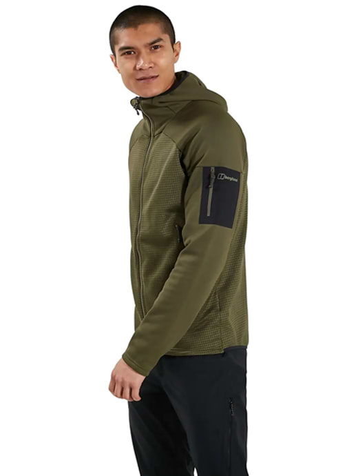 Berghaus Men's Sidley Hooded Fleece Jacket Ivy Green