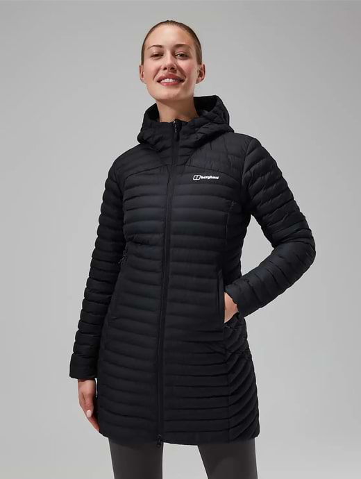 Berghaus Women's Nula Micro Long Synthetic Insulated Jacket Jet Black