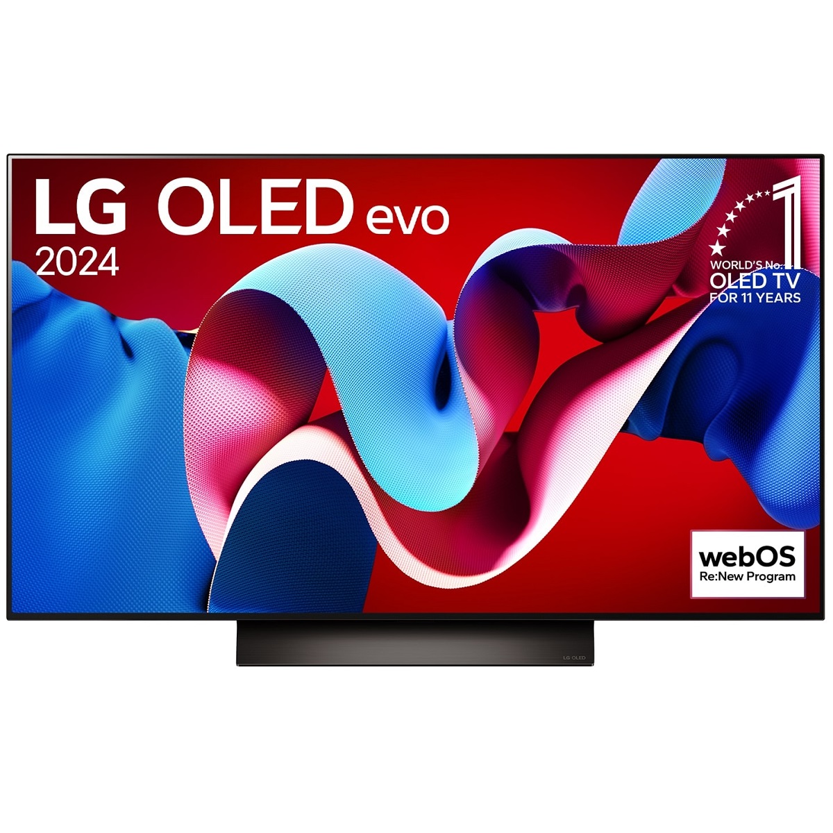טלוויזיה 48 אינץ LG OLED evo C4 דגם OLED48C46LA חכמה 4K 120hz עם בינה מלאכותית ו3 שנות אחריו מלאות יבואן רשמי ח.י אלקטרוניקה