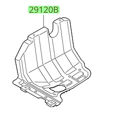 Cubre Motor Derecho Original I10 2007 2008 2009 2010 2011 2012 2013