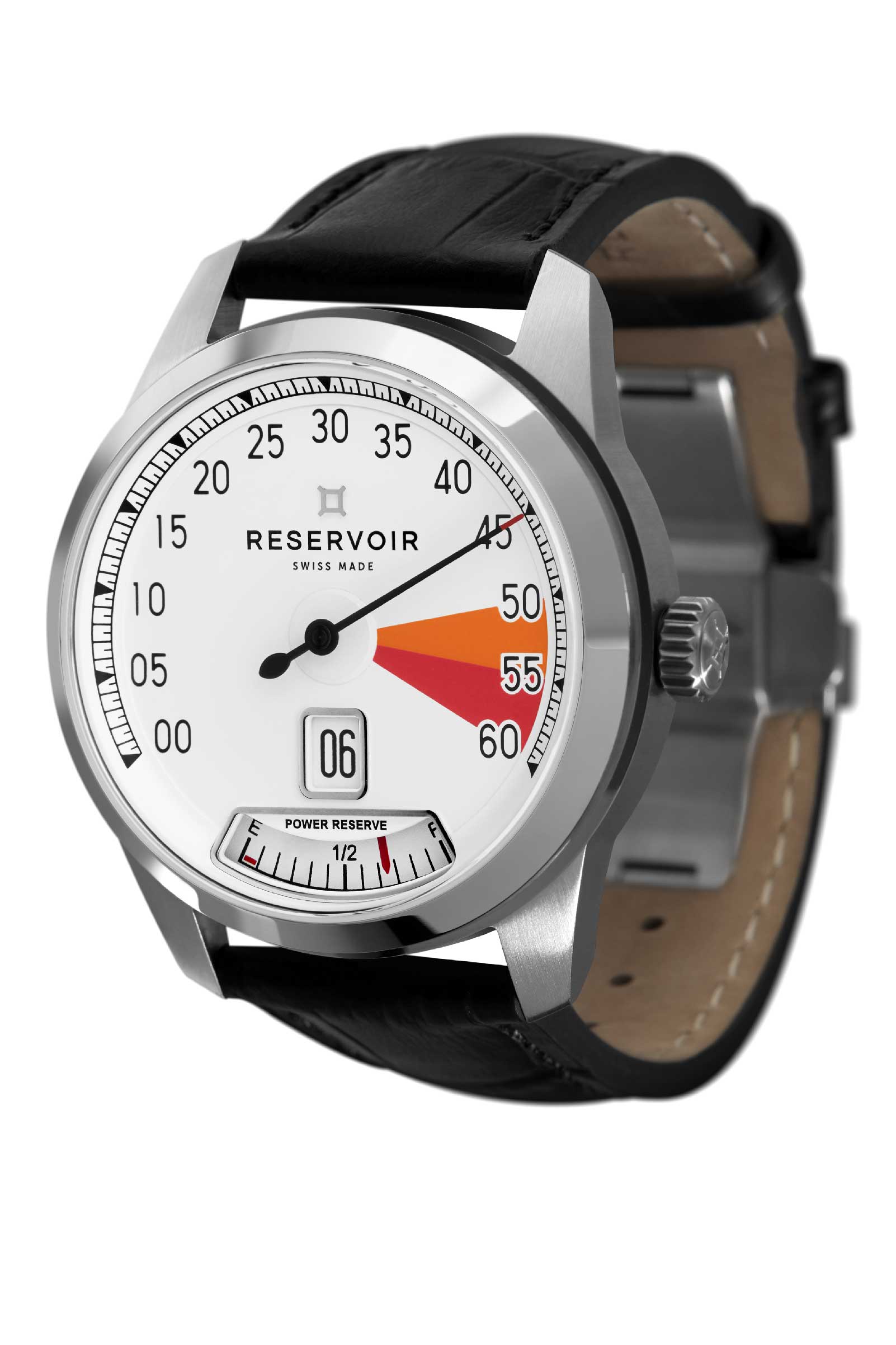 Vintage Car RPM Counter Watch Luxury in black Grey, Off-White and Light Grey.