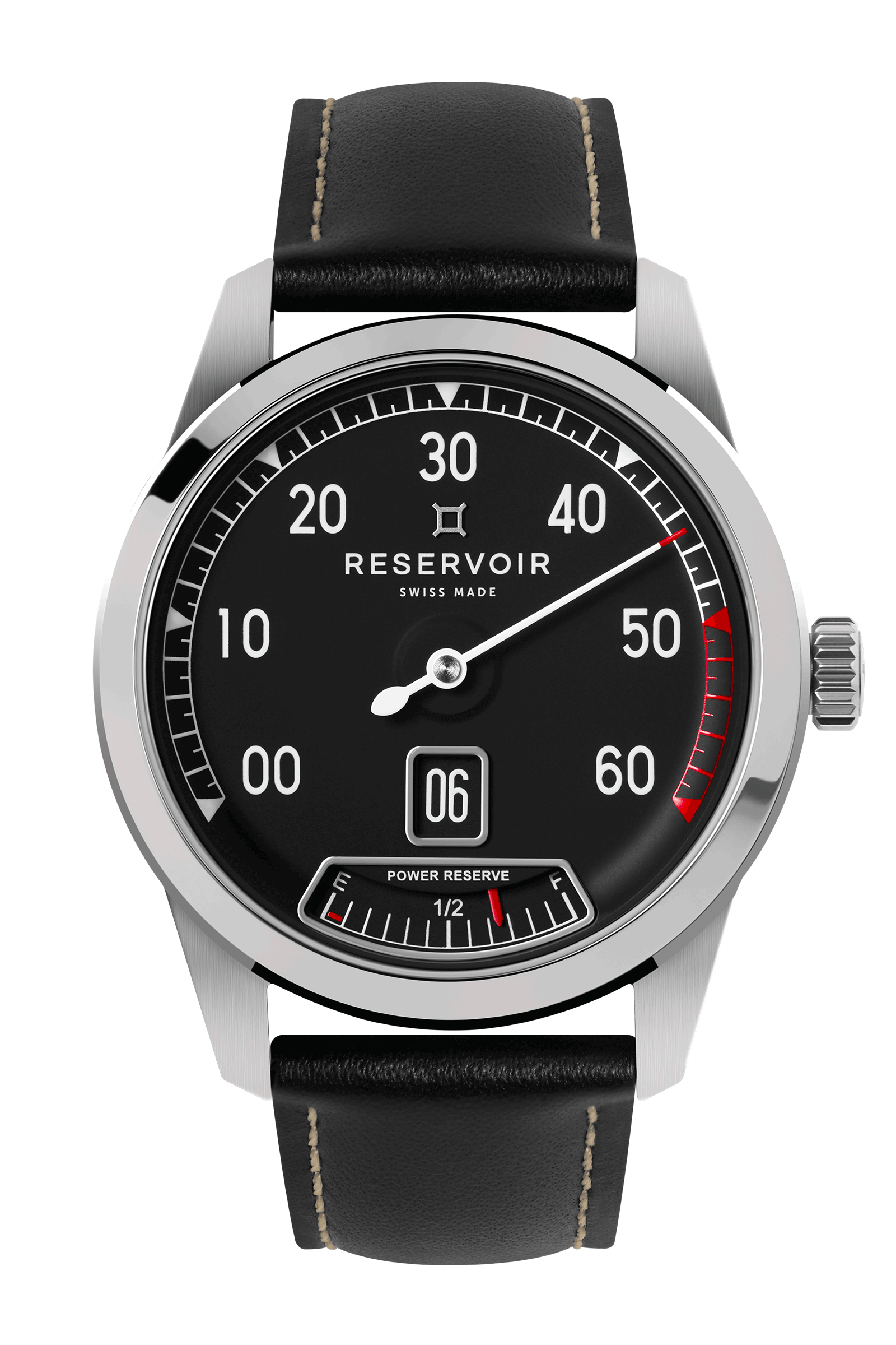 Vintage Car RPM Counter Watch in Luxurious Jet Black, Light Grey, and Dark Grey-Blue