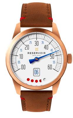 Style de vie luxueux des sous-marins tiefenmesser avec une montre en bronze, en brun foncé, beige clair et gris clair.