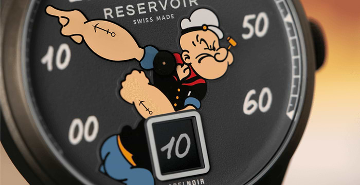 Discover the limited RESERVOIR x LabelNoir x Popeye watch !