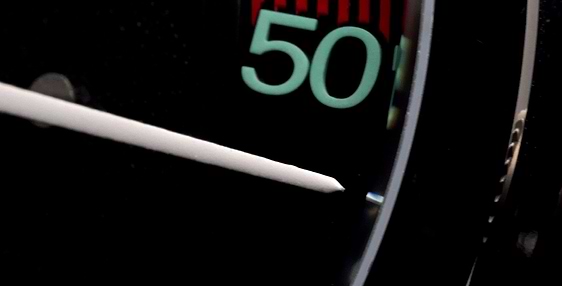 Wear a speedometer on the wrist from the porsche 356 speedster