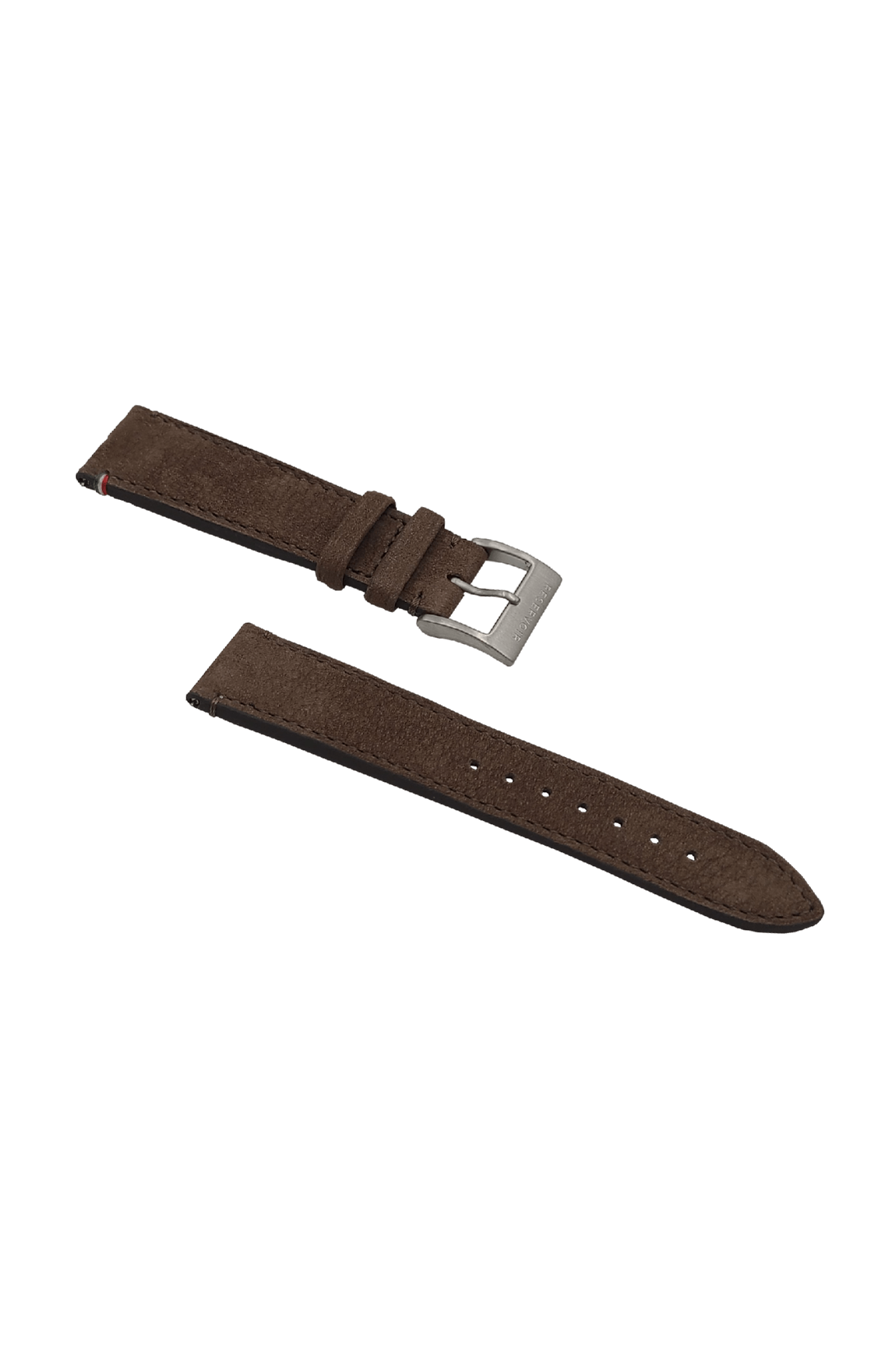 RESERVOIR Caramel Nubuck Leather Strap with Brown Stitching