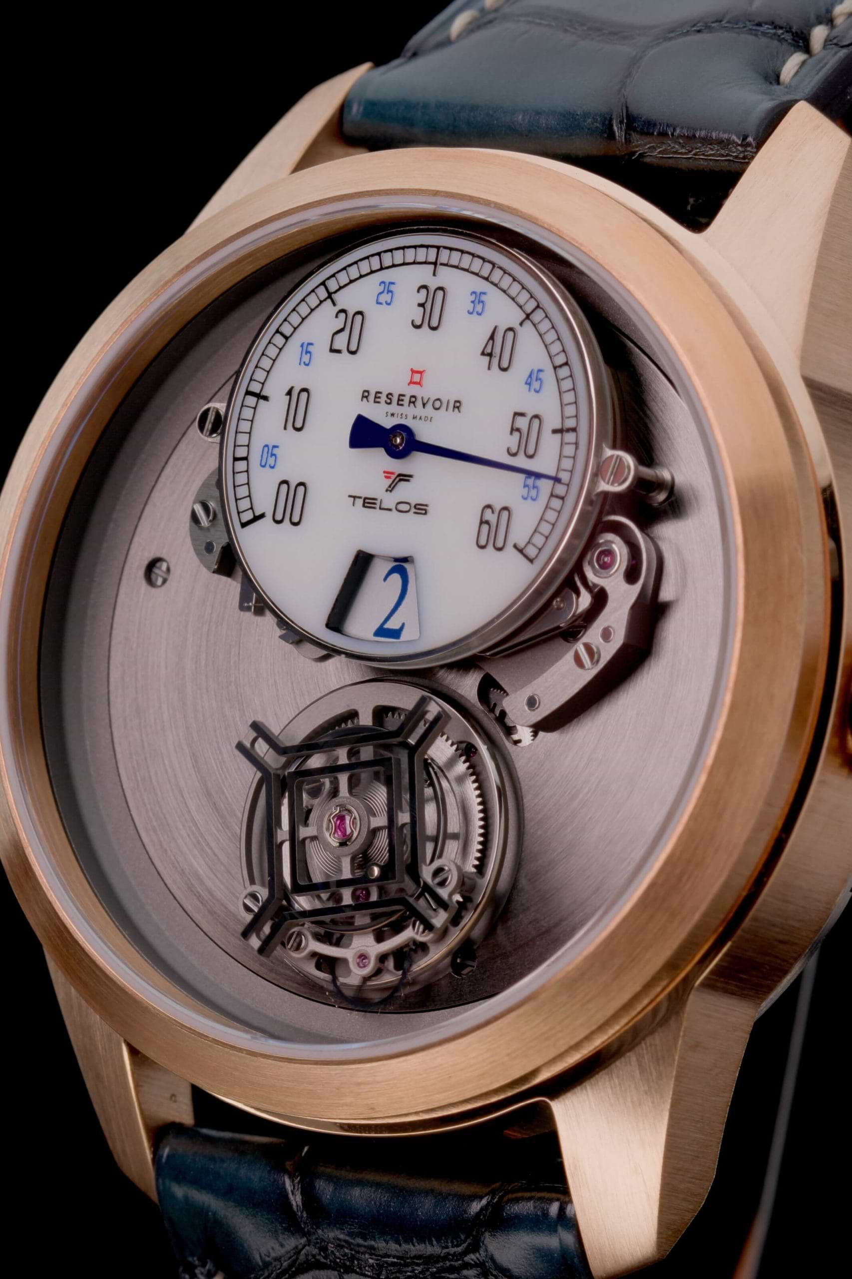 Reservoir Men's Tiefenmesser Stainless Steel Watch w/ Leather Strap White - Tourbillon