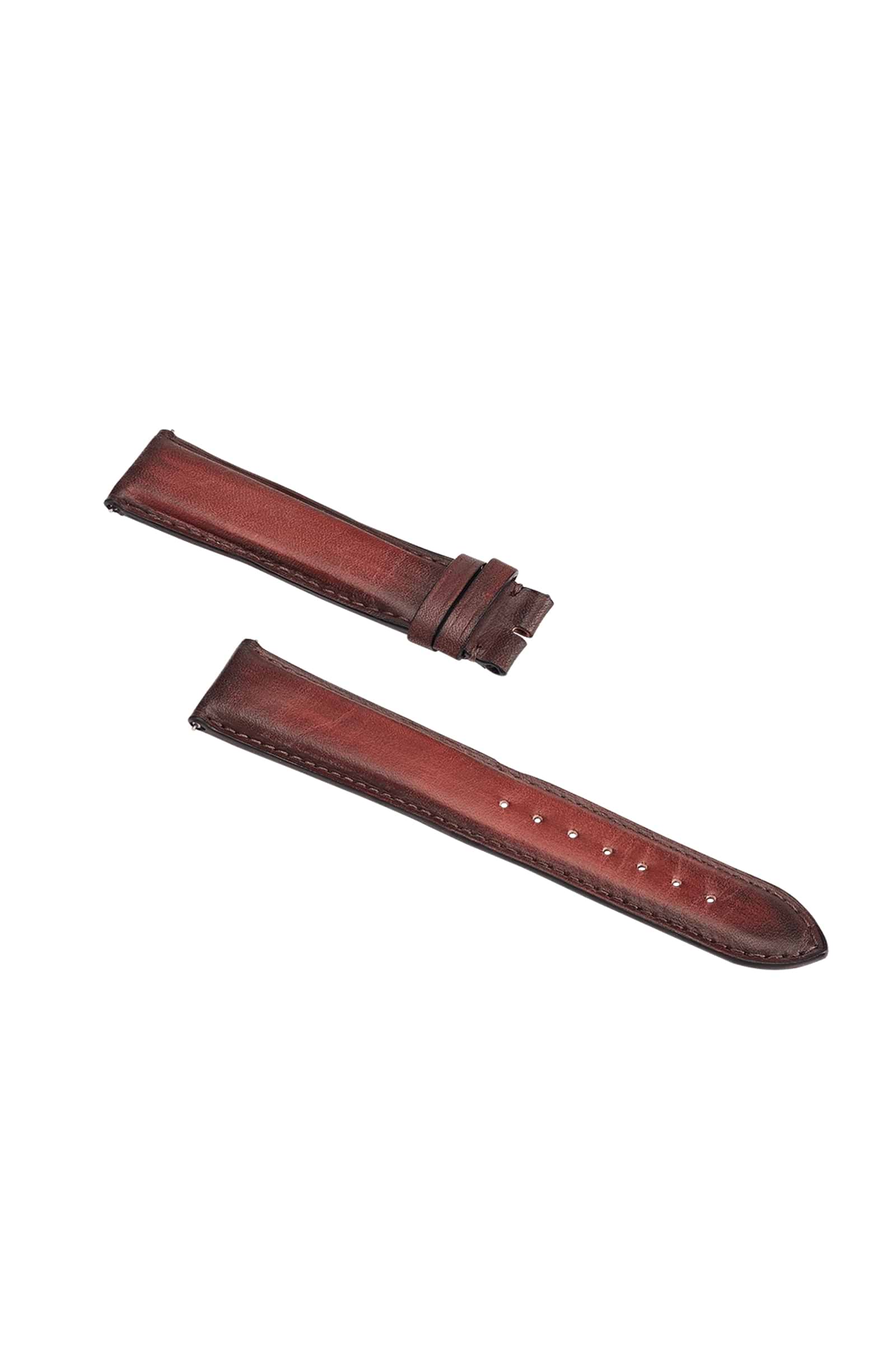 patina chocolate leather strap