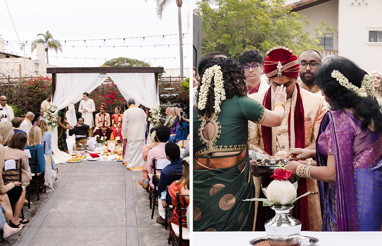 Indian-wedding-with-traidional-baraat-celebration-at-Cuvier-Club-in-the-courtyard