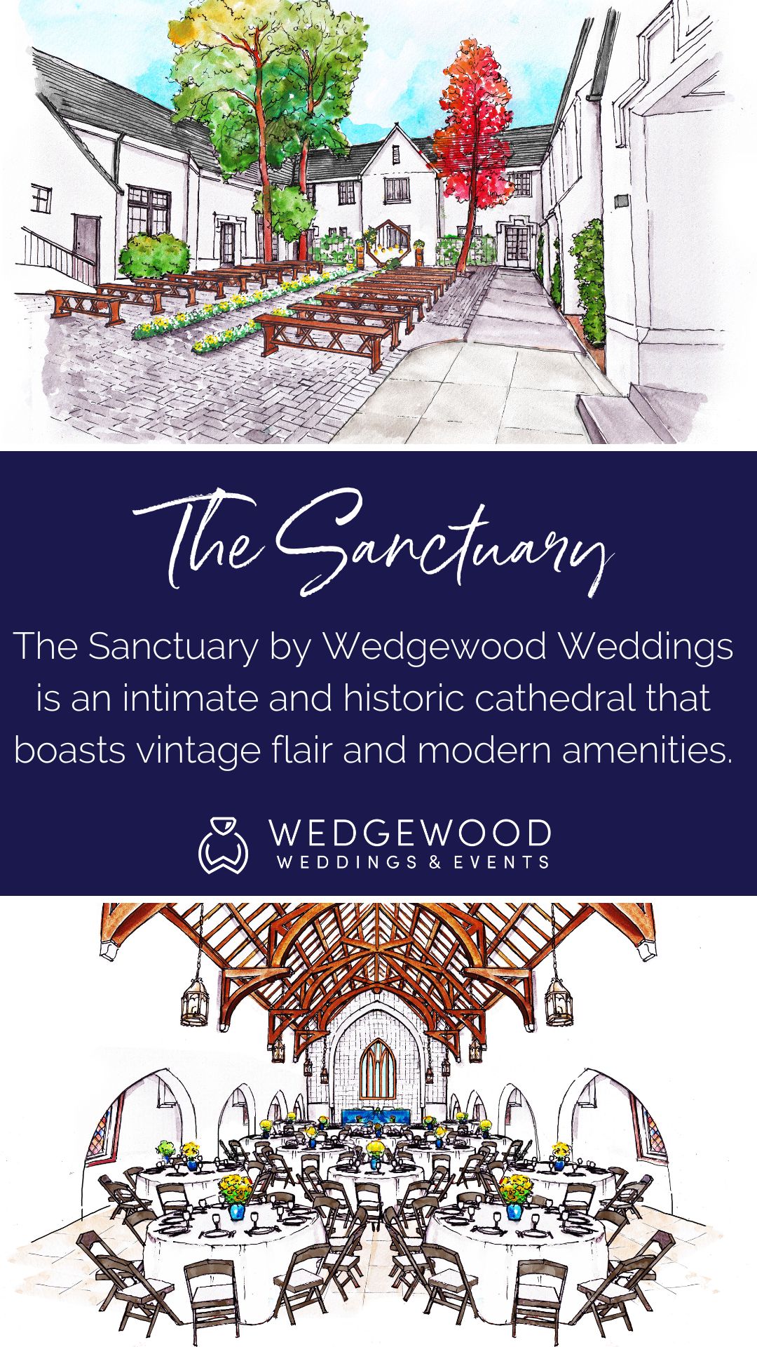 Long Beach is a favorite destination for activities, events, and also The Sanctuary by Wedgewood Weddings. Discover the hidden gem of Los Angeles County for yourself and see all that this historic property has to offer for events big and small. From the intimate courtyard to the expansive chapel and cozy grand hall, this stunning space is waiting to be explored!
