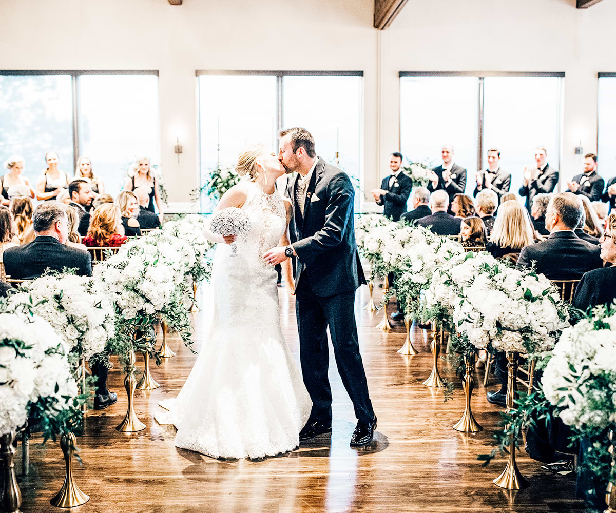 Brittany Hill  by Wedgewood Weddings - Indoor Floral Aisle