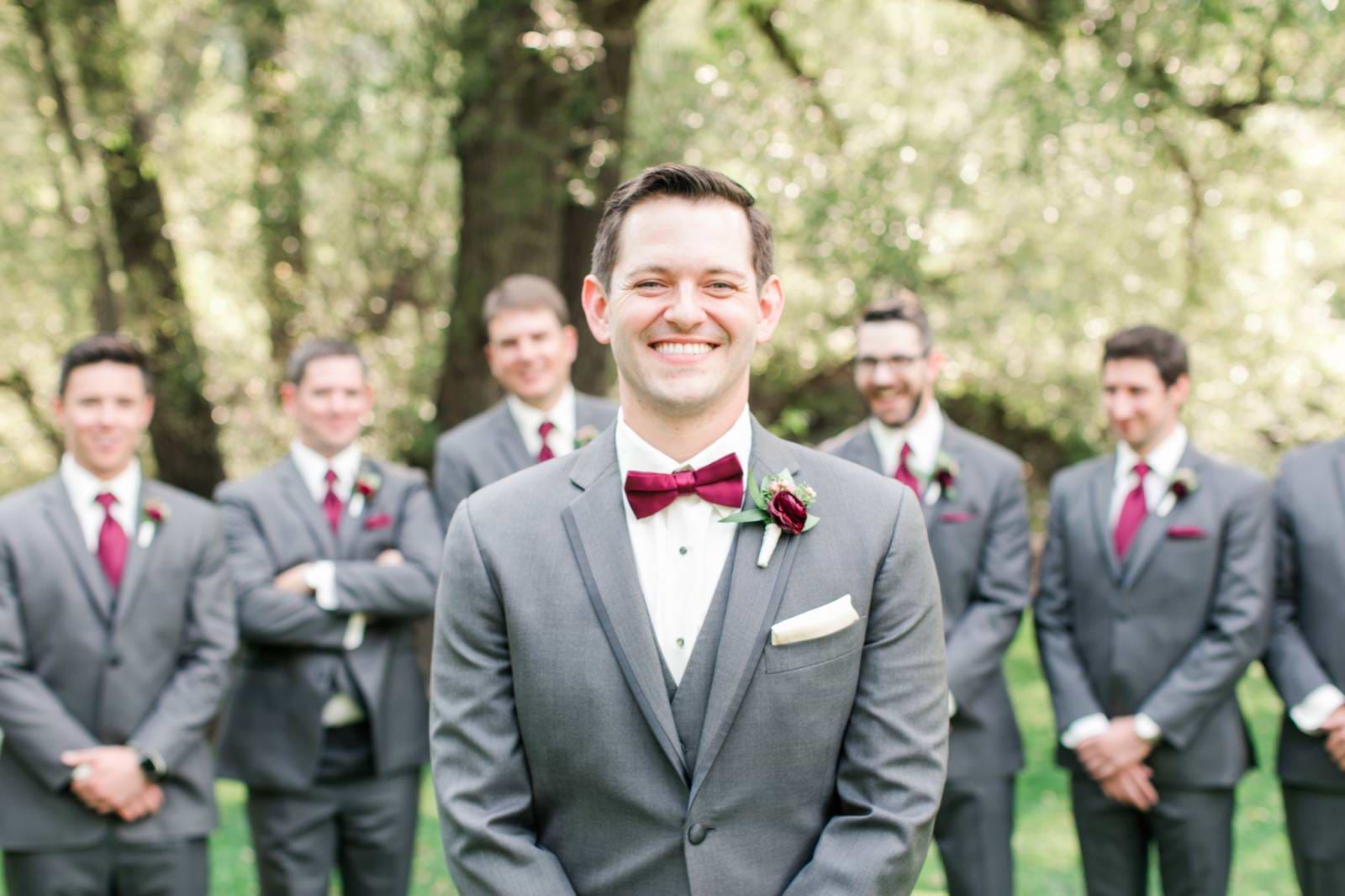 Wedding bowties and buttonholes at Boulder Creek by Wedgewood Weddings