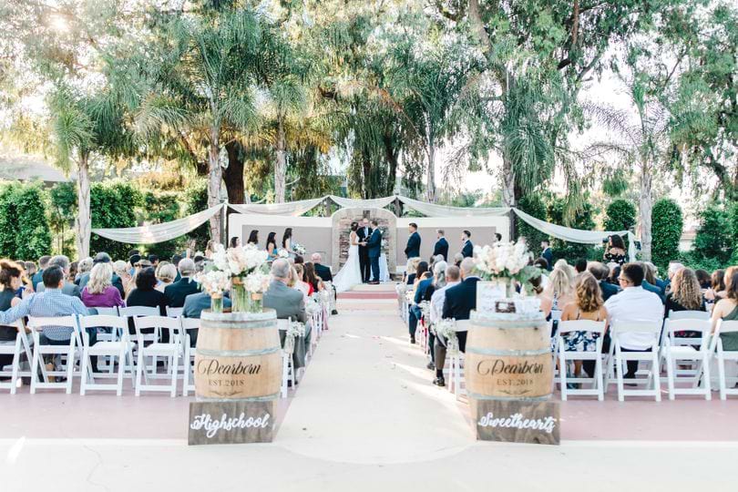 Garden Ceremony - Pacific View Tower Club - Oxnard, California - Ventura County - Wedgewood Weddings