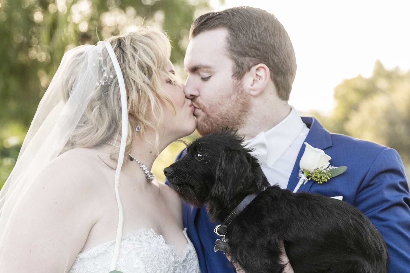 Tuzcae and Richard made their dog an essential member of the ceremony at Galway Downs by Wedgewood Weddings