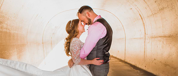 A Romantic Photoshoot Can happen anywhere - this is the cart tunnel at The Retreat by Wedgewood Weddings