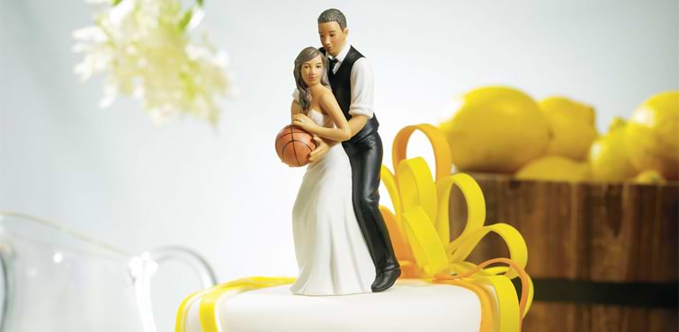 Love basketball make it part of your wedding celebration!asketball inspired love