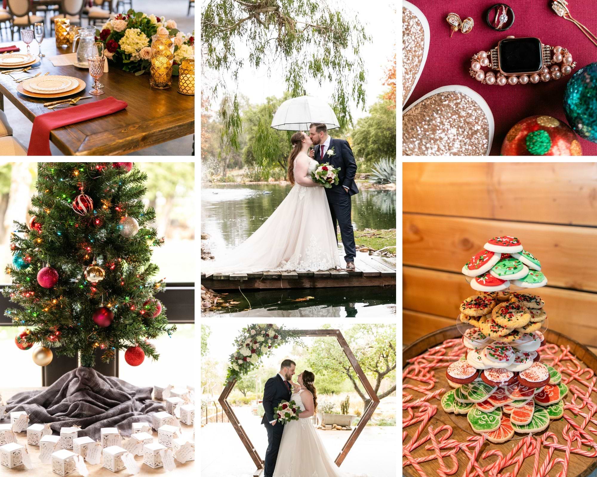 A beautiful Christmas-Themed Wedding at Galway Downs