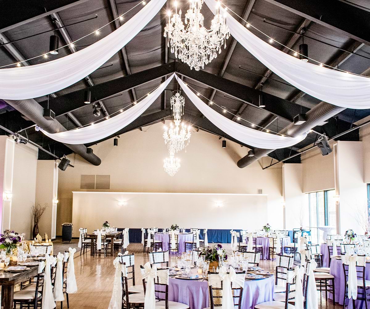 Our stunning grand ballroom at Black Forest can be styled to suit every type of special occasion